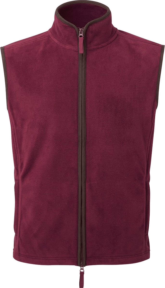 Sara4you Contrast Fleece vest Bodywarmer Artisan 14-803 - Man, Bordeaux, XL