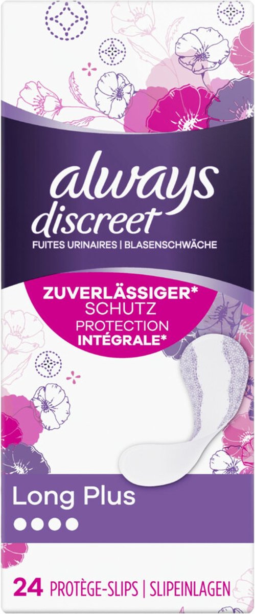 Goedkoopste Always Discreet Long Inlegkruisjes Urineverlies 24 stuks