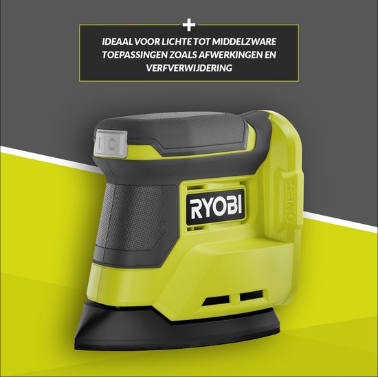 Levigatrice Per Fai Da Te Ryobi RPS18-0 Levigatrice Palmare A Delta 18V, Bat Ryobi Trapano