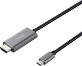 Trust Calyx - USB-C naar HDMI-kabel - 4K ondersteuning - Zwart