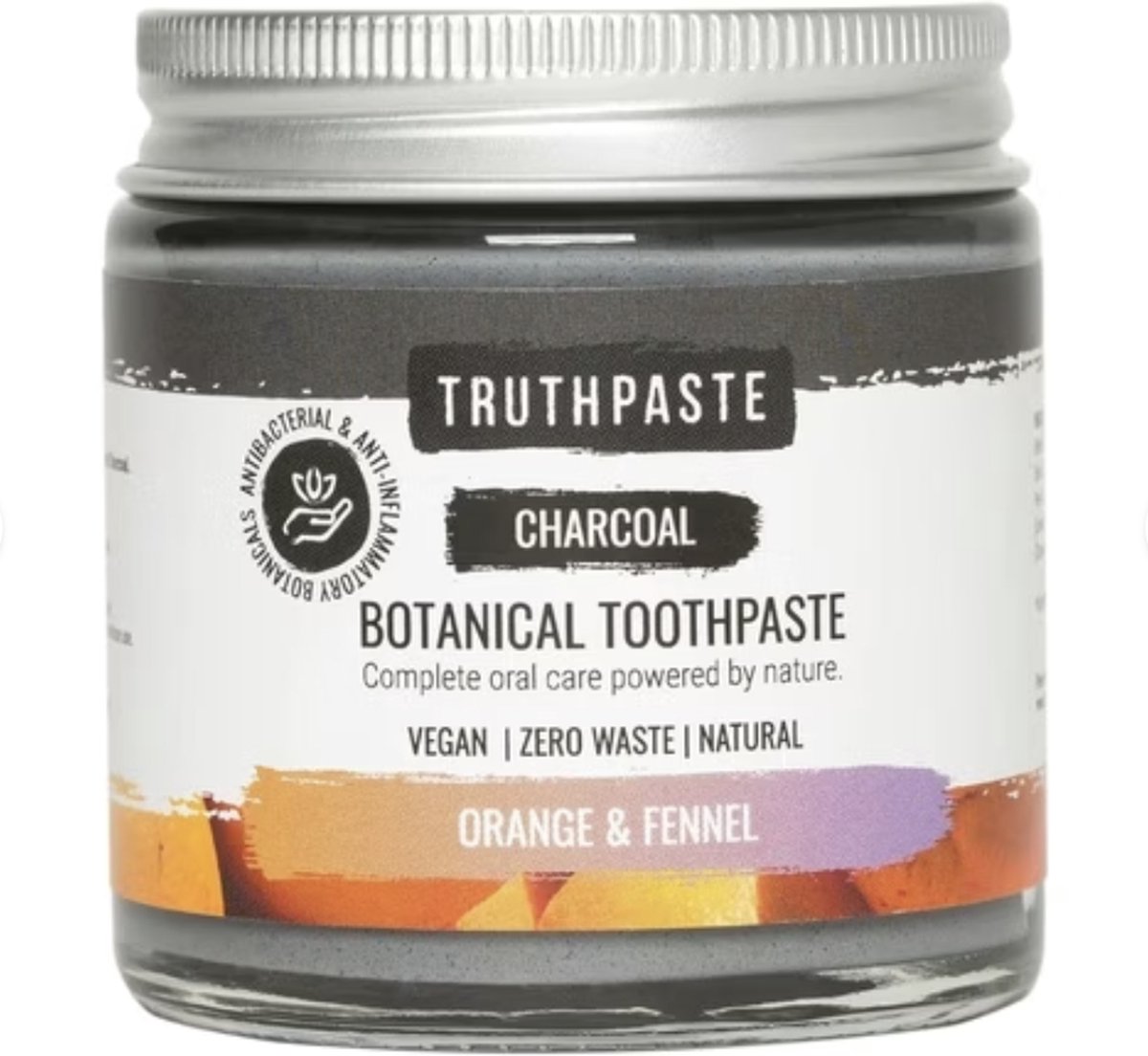 Natuurlijke tandpasta - Truthpaste Biologische & Organische tandpasta - 100 ml Sinaasappel & Venkel - Zero Waste en Cruelty Free