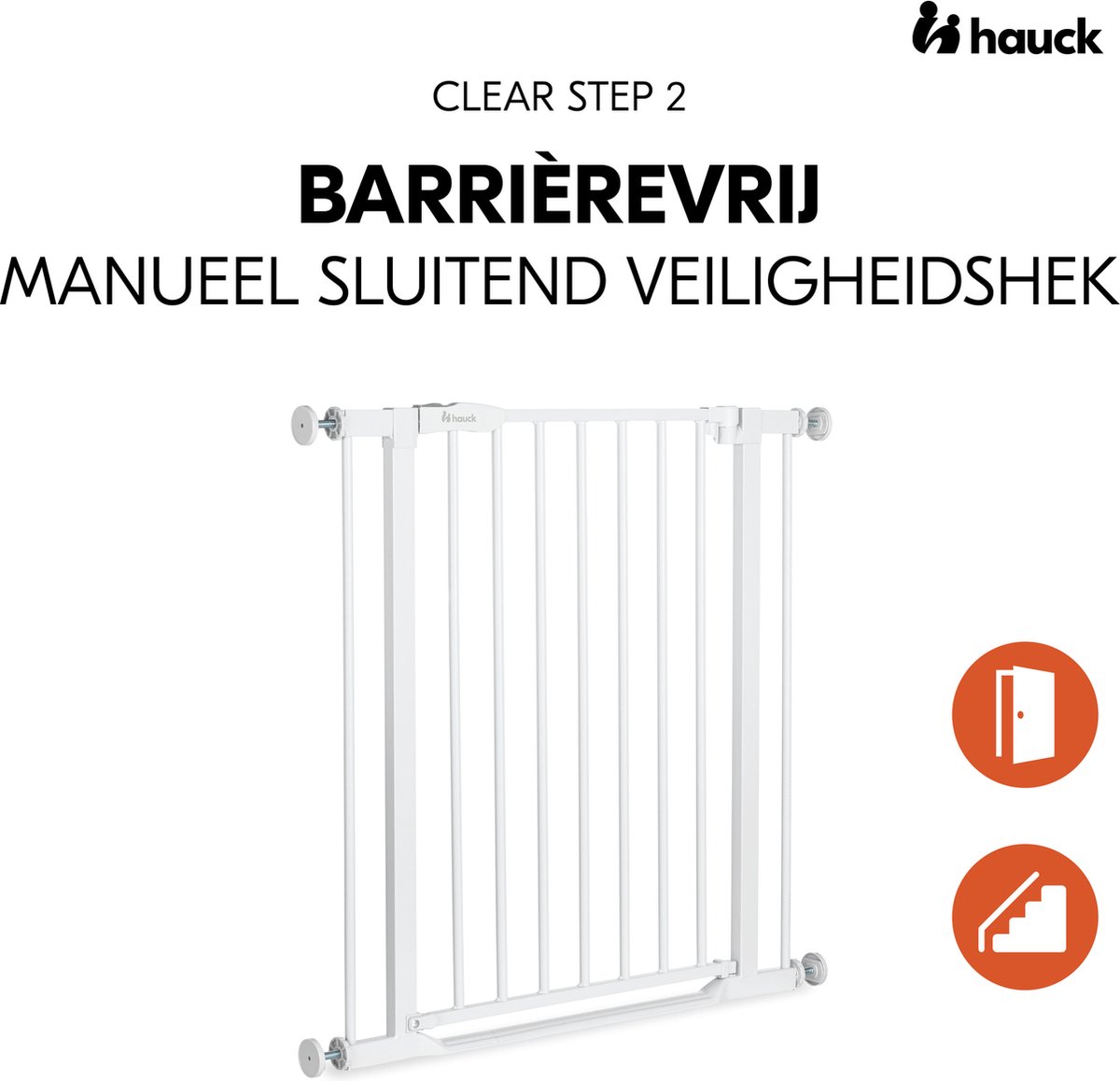 Hauck Clear Step 2 veiligheidshekje - Traphekje - Wit - 75-80 cm – foto 2
