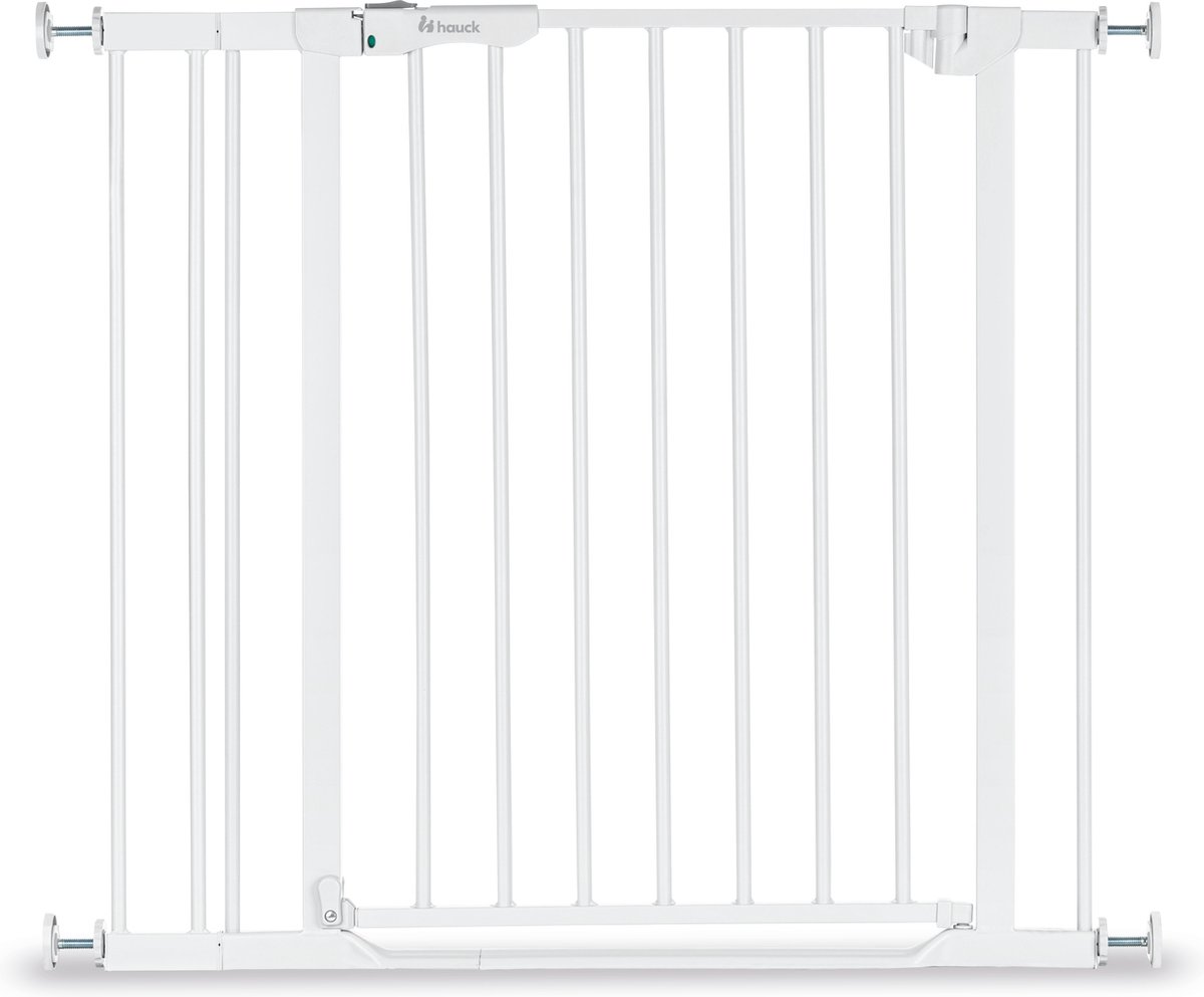 Bol.com Hauck Clear Step Autoclose 2 Traphekje met 9 cm verlengstuk - 84 t/m 89 cm - Wit aanbieding