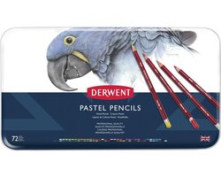 Derwent Pastel Potloden - Assortiment in blik - 4mm - 72 stuks