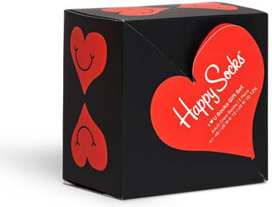 Happy Socks X I Heart You 2P Sokken Giftbox - 41-46