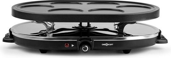 oneConcept Woklette tafelgrill - Gourmet - Wok set - 1200 W - 8 Personen - Anti-aanbak - Zwart — afbeelding 5