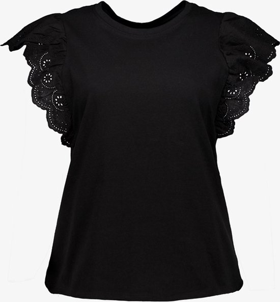 TwoDay dames top zwart met vlindermouwen - Maat XL