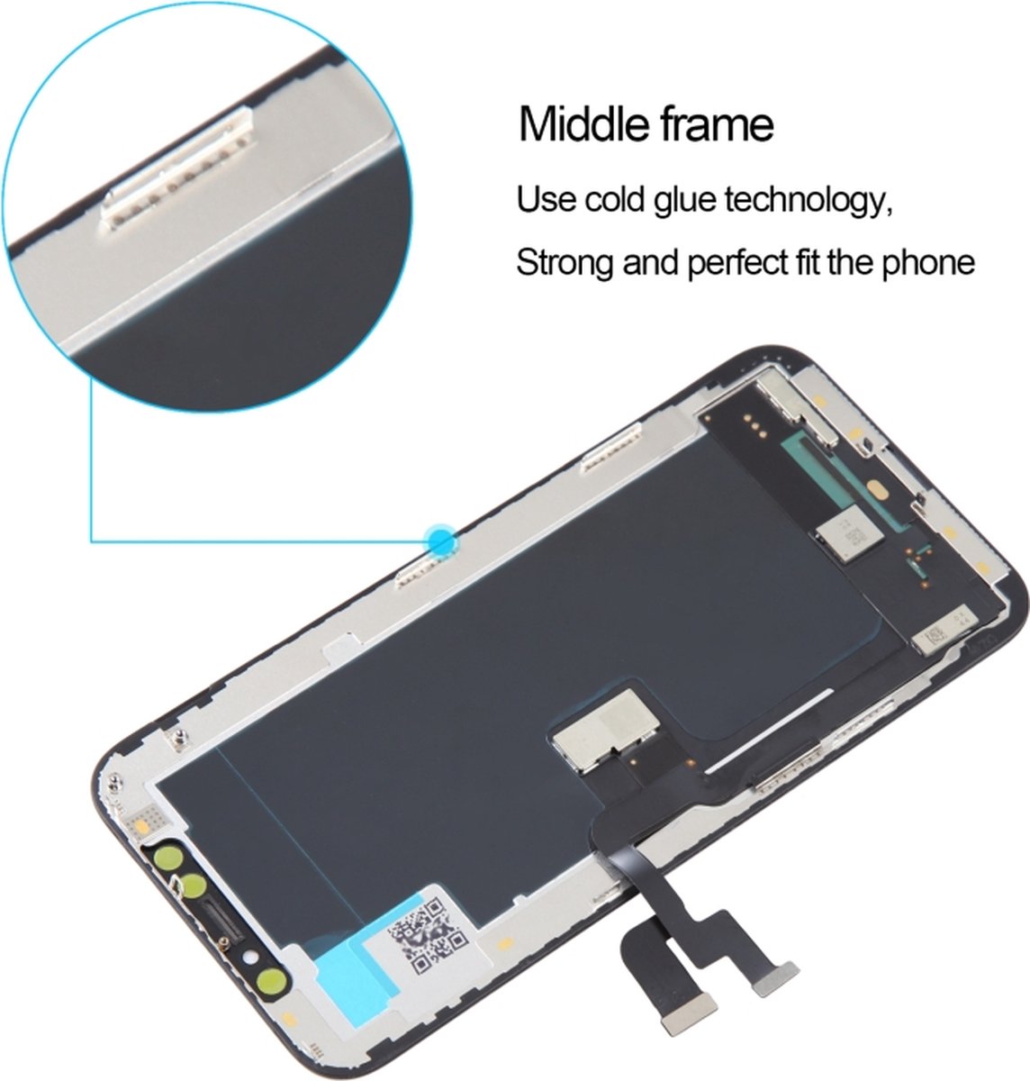 For iPhone XS – ALG Hard OLED LCD Screen with Digitizer Full Assembly
