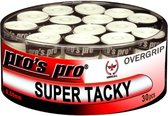 Pro's Pro overgrips SuperTacky | wit | 30stuks