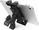 Support de tablette avec pince – Rotatif à 360 degrés – Convient pour poussette/vélo spinning/équipement de fitness d'intérieur – Zwart