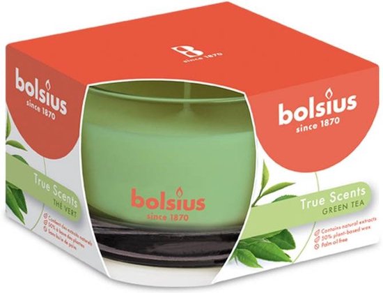 Bolsius Geurkaars True Scents Green Tea - 5 cm / ø 8 cm