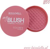 Leticia Well-My Blush compact powder colorete compacto N55