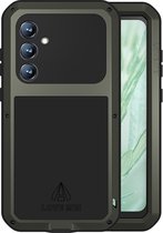 Samsung Galaxy S23 FE Hoes - Love Mei Metalen Case - Extreme Protection - Groen - GSM Hoes - Telefoonhoes Geschikt Voor Samsung Galaxy S23 FE