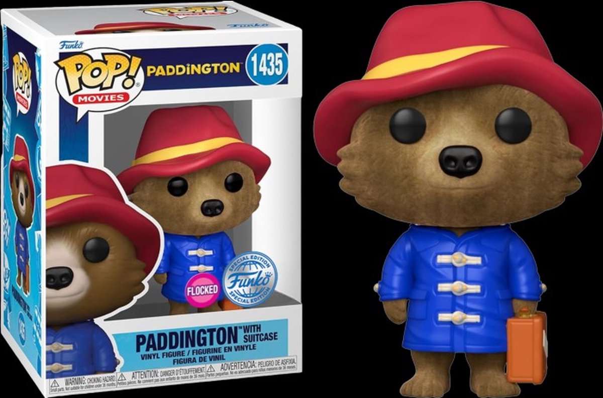 Funko Pop! Paddington with Suitcase Flocked Exclusive