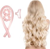 Swinx heatless curls roze - Curling ribbon - Haarroller - Satijn - Styling