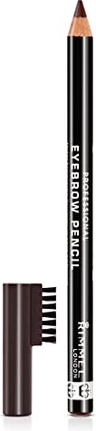 Rimmel London Professional Eyebrow Pencil in donkerbruin met borsteltje.
