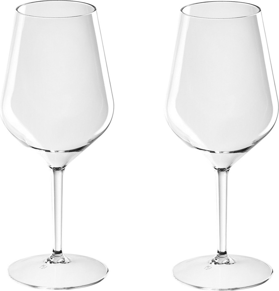 Santex Wijnglas - onbreekbaar kunststof - 2x - 47 cl - 470 ml - witte en rode wijn glazen