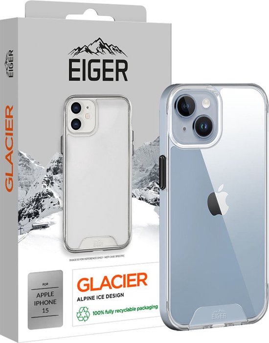 Eiger Glacier case Apple iPhone 15 - transparant