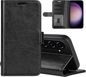 Samsung Galaxy S23 FE Hoesje - MobyDefend Wallet Book Case (Sluiting Achterkant) - Zwart - GSM Hoesje - Telefoonhoesje Geschikt Voor Samsung Galaxy S23 FE