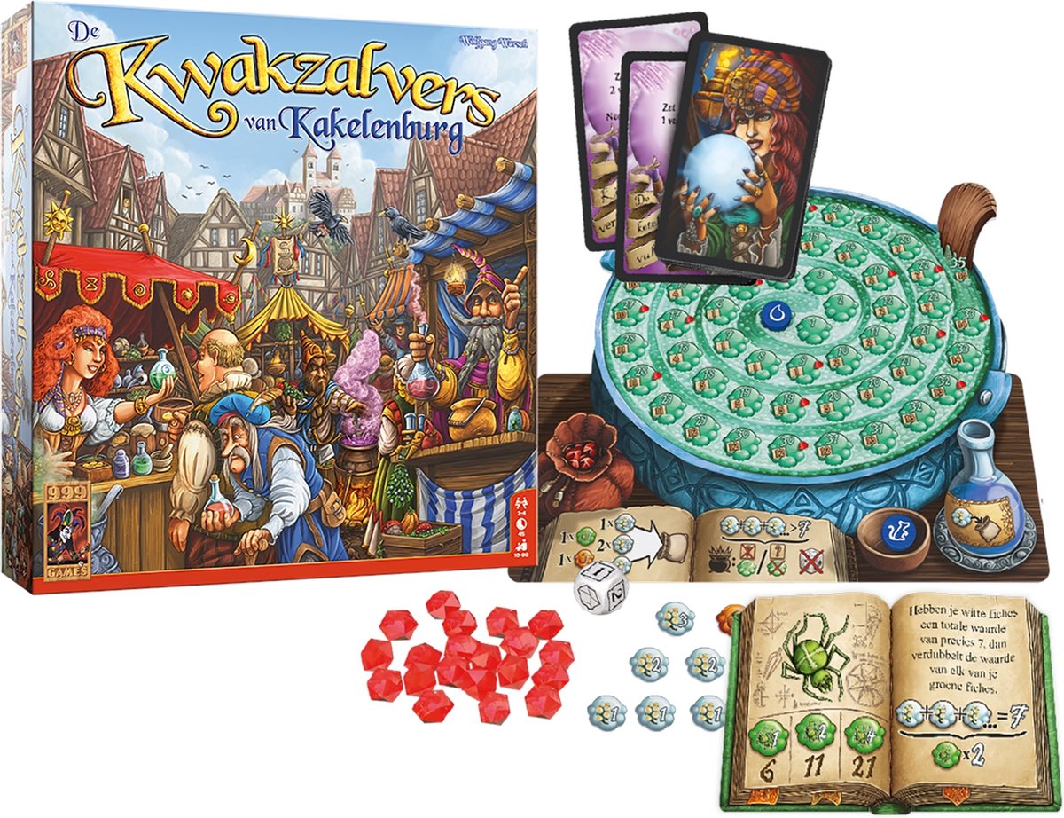999 Games - De Kwakzalvers van Kakelenburg - Bordspel - Familiespel - Speel met z'n allen tegelijk! - Gezelschapsspel — afbeelding 2