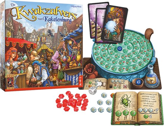 999 Games - De Kwakzalvers van Kakelenburg - Bordspel - Familiespel - Speel met z'n allen tegelijk! - Gezelschapsspel