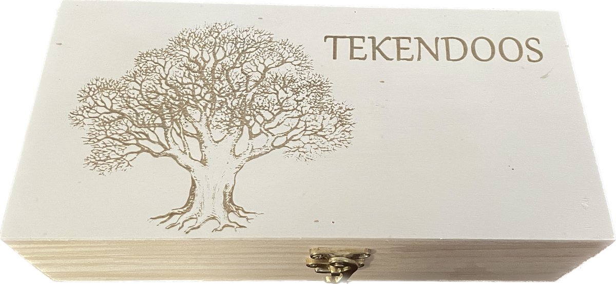 Tekendoos - 28 Delig - Complete set - Tekenset - Verfset - hout