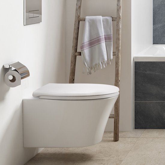 Coree Abattant WC - Abattant WC O-seat - Soft close - Snap off - Thermoplastique - Wit - TS13