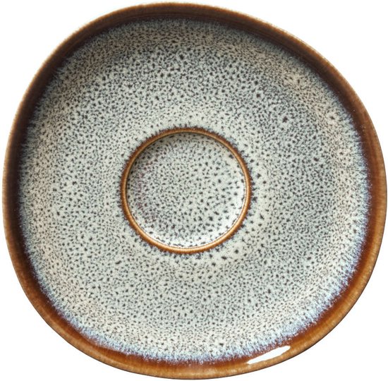 Comme. By VILLEROY & BOCH® - Lave - Plat à café - Glace Unique - 15cm - Faïence - Beige