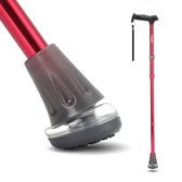 Rovera Mobility® Wandelstok UltraGrip Air - Extra Schokabsorberend door Air- technologie – Opvouwbaar, Verstelbaar – Antislip & Ergonomische Handgreep voor Maximale Grip– Geschikt voor Elk Terrein – Rood