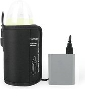 DrPhone TravelWarmer - Fleswarmer - Gemakkelijk te gebruiken - USB aansluiting - 10W - Polyester - Zwart