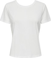 Only T-shirt Onlfree Life S/s Modal String Top J 15315576 Cloud Dancer Dames Maat - XS