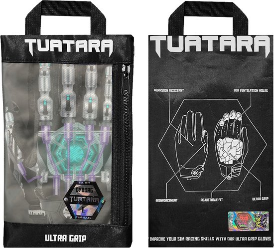 Tuatara Cyborg - Sim Race Handschoenen - Ultra Grip - Large van Merkloos — afbeelding 4