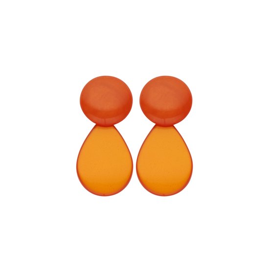 Les Cordes - LOB2 (OB) - Boucles d'oreilles - Oranje - Résine - Bijoux - Femme - Printemps/Été