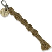 Macramé Sleutelhanger van Jute - 100% Natuurlijk Jute - Biologisch Afbreekbaar - Inclusief Verzendkosten