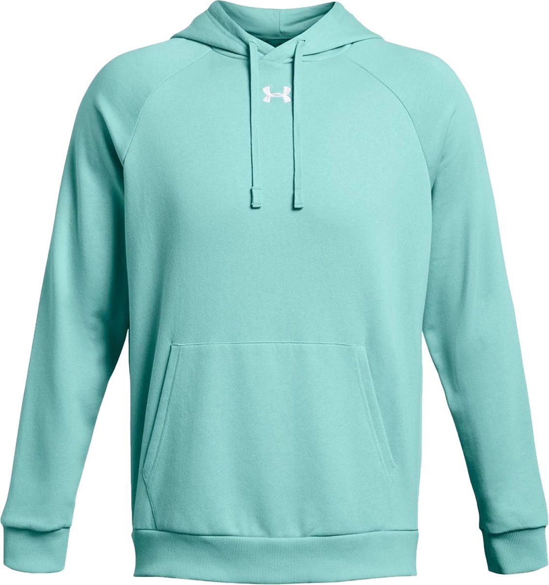 Under armour rival fleece hoodie in de kleur groen.