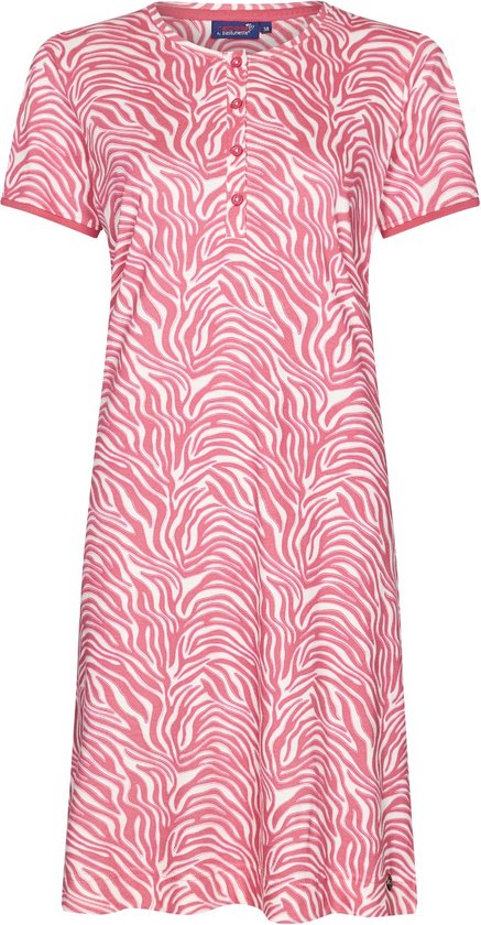 Nachthemd roze zebrastrepen Rebelle - Roze - Maat - 36