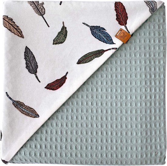 Feathers Wikkeldoek - wafel Oude klei