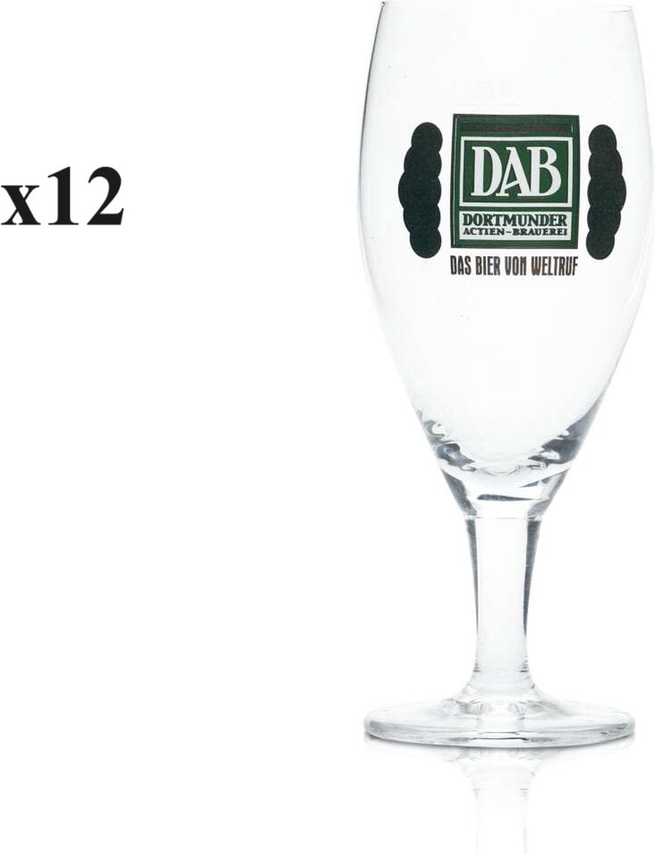 12x DAB Bier glas 0,4l - bierglazen