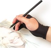 MMOBIEL Digitale Tekenhandschoen – Kunstenaarshandschoen voor Tablet Tekenen etc. – 3-Laags Palm Rejection – Tweevingerige Tekenhandschoen voor Rechter- en Linkerhand – Maat Small – Model B