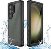 RedPepper Waterproof Telefoonhoesje geschikt voor Samsung Galaxy S24 Ultra Waterdicht Hoesje Hardcase Backcover Shockproof - Zwart