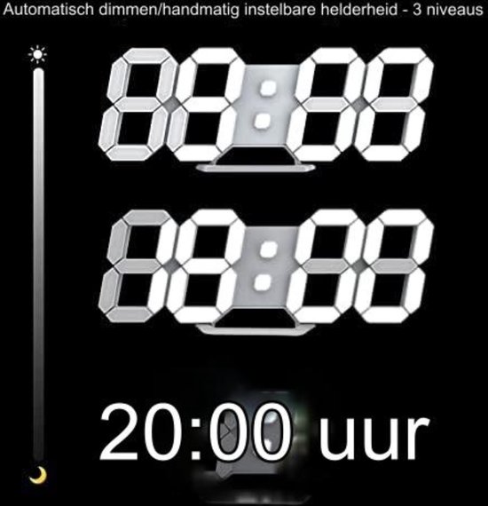 Balance He-clock-27 Aluminium Led Wandklok