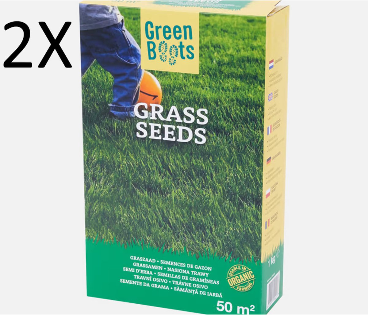 Green Boots - Speelgazon - Graszaad - 2 kg - 100m²