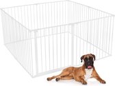 Safetots hondenspeelpen Assortiment, Wit, 144cm x 144cm (10 opties beschikbaar), huisdierren voor huisdieren, honden en puppy's, hondenbox geschikt voor gebruik binnen en buiten, Puppyren, eenvoudige installatie