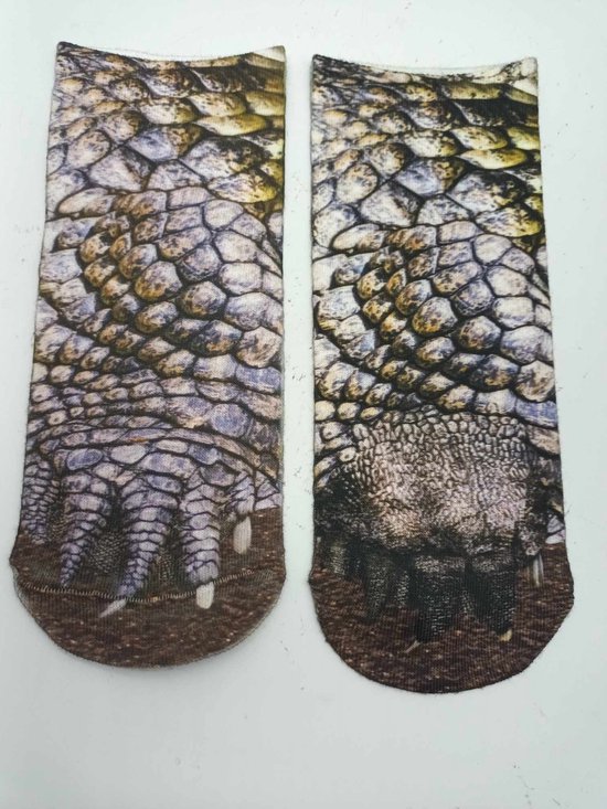 Dieren poten sokken - Sokken met dierenpoten motief - One size - Reptiel