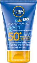 Nivea Sun Babies & Kids To Go Protect & Care SPF 50+ 50 ml - 3 x 50 ml - Voordeelverpakking