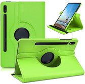 Draaibaar Hoesje - Rotation Tabletcase - Multi stand Case Geschikt voor: Samsung Galaxy Tab S7 T870 2020 | Samsung Galaxy Tab S8 - 11 inch - groen