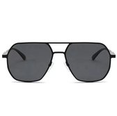 Zonnebril Brado Aviator zwart mauro vinci - pilotenbril - zonebrillen met hoekig design