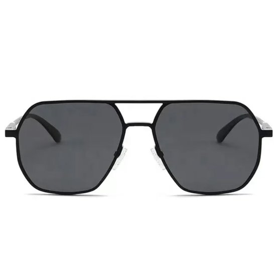 Zonnebril Brado Aviator zwart mauro vinci - pilotenbril - zonebrillen met hoekig design