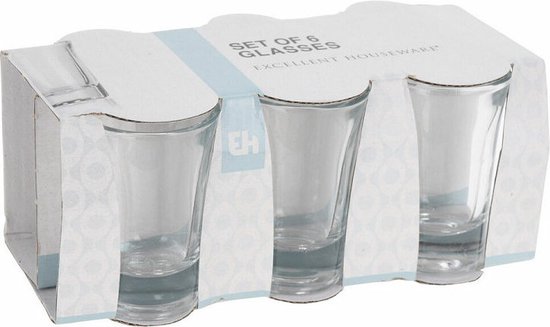 Borrelglazen set - 6 stuks