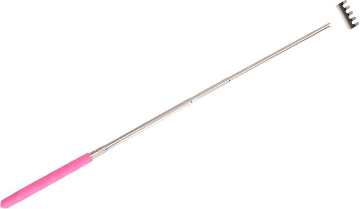 Goedkoopste Roze uitschuifbare ruggenkrabber 20 cm - Ruggenkrabbers/rugkrabbers uitschuifbaar
